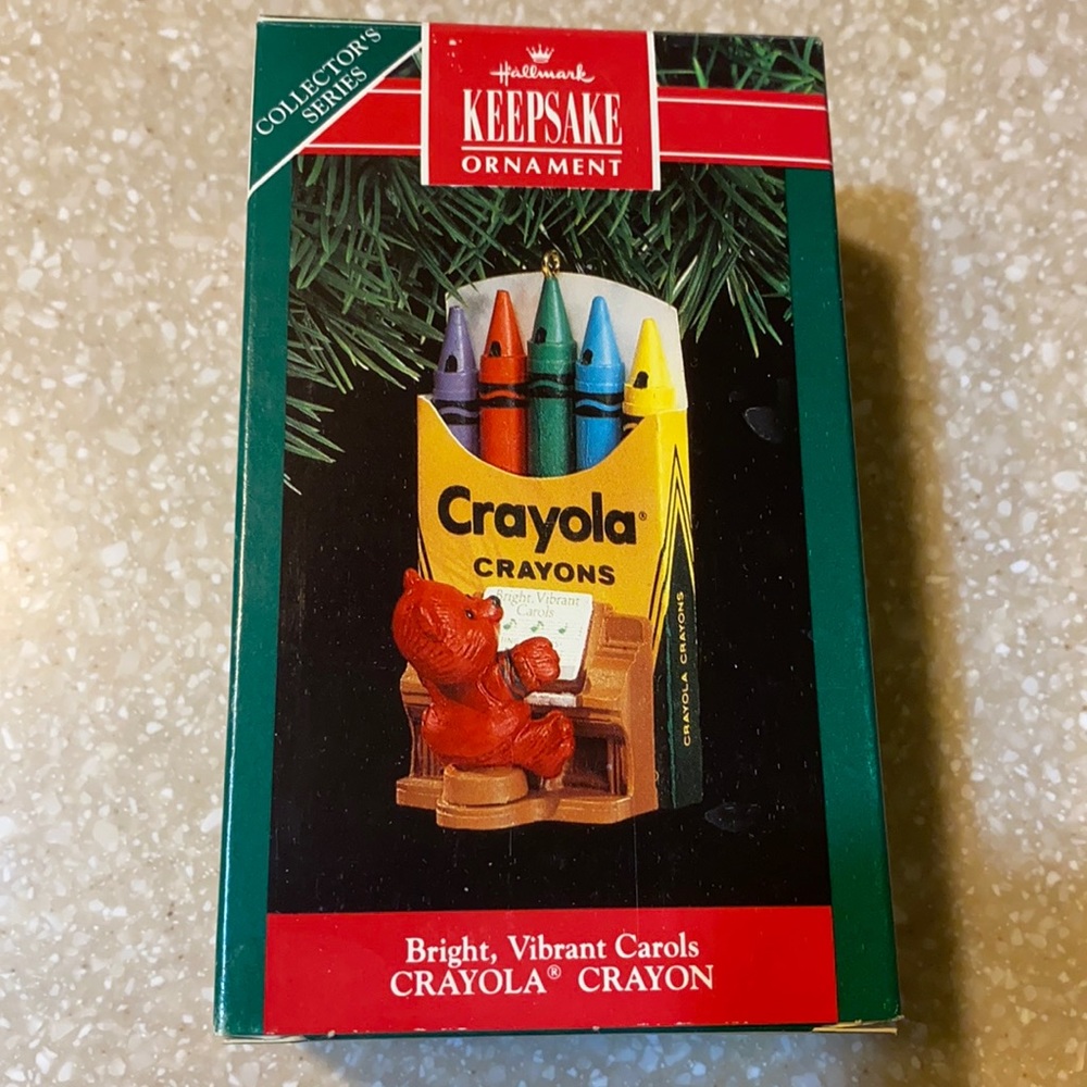 Hallmark Crayola Bear Piano ornament